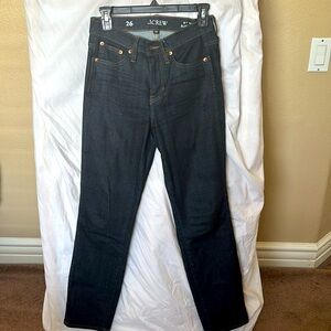 JCrew Mid-Rise Slim Straight Leg - Super Stretch Penny Basil Wash - size 26